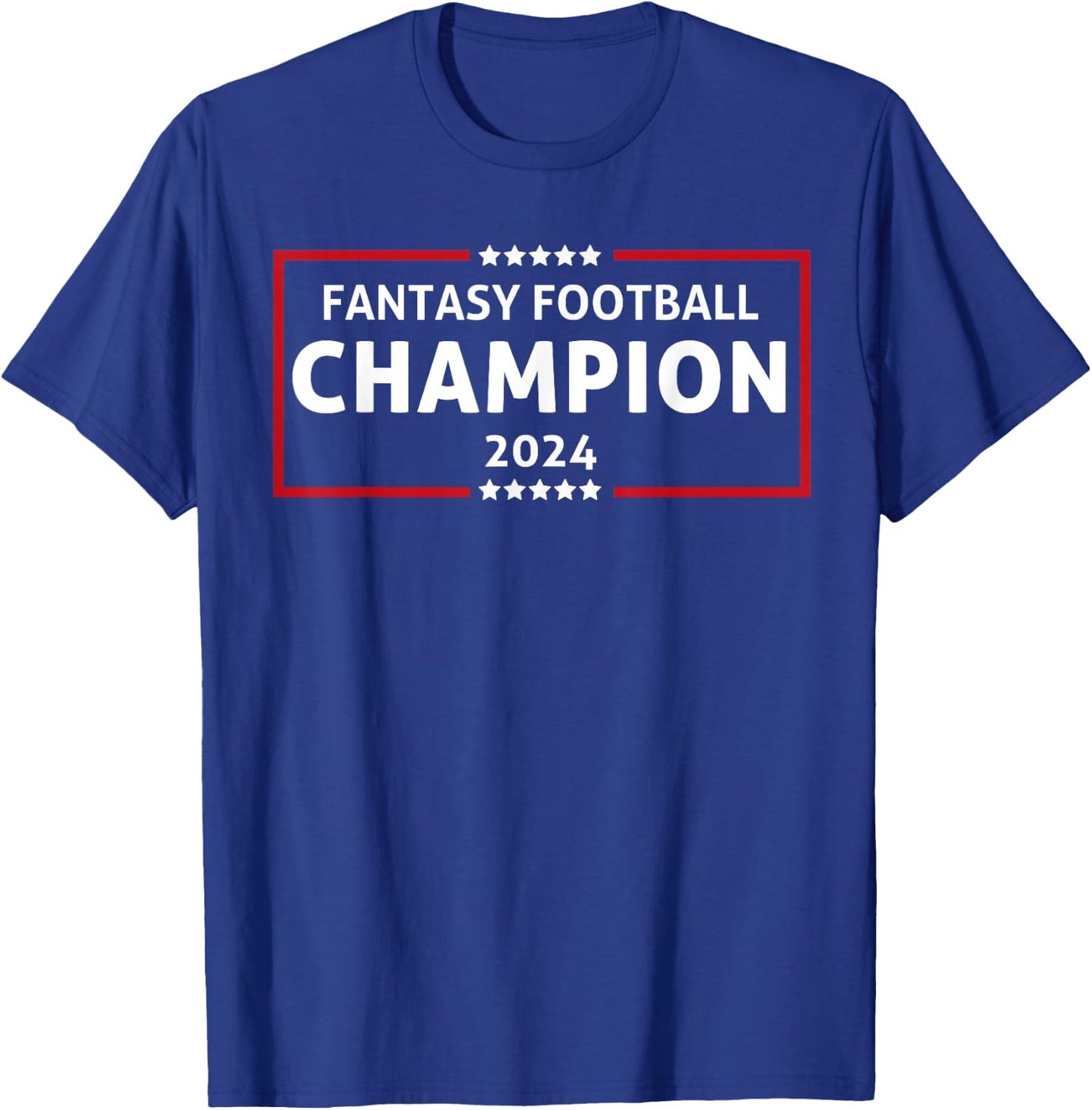 Fantasy Football Champion 2024 Winner Fantasy League Champ T-Shirt - T-Shirt | Royal
