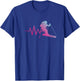 Skilfahrerin Herzschlag Ski Girls Women Ski Helmet Skiing , black T-Shirt - T-Shirt | Royal