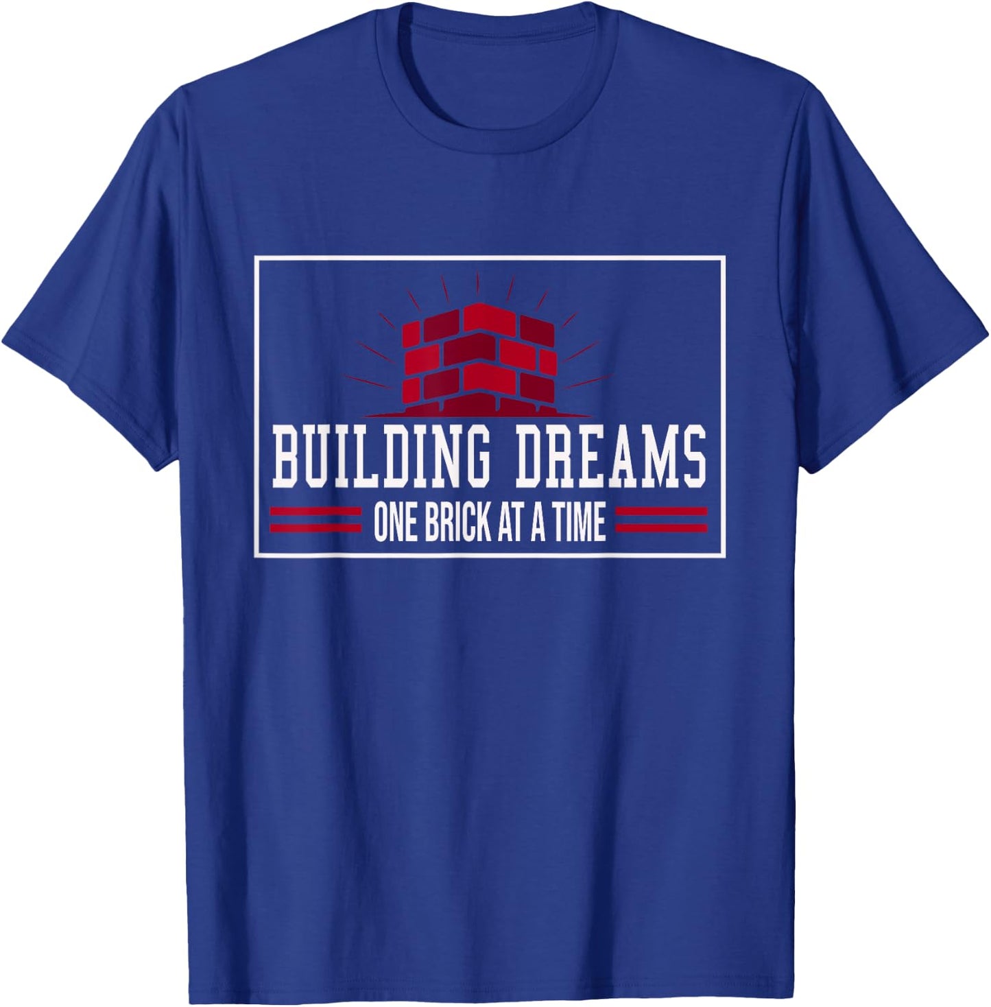 Mason Bricklayer Carpenter T-Shirt - T-Shirt | Royal