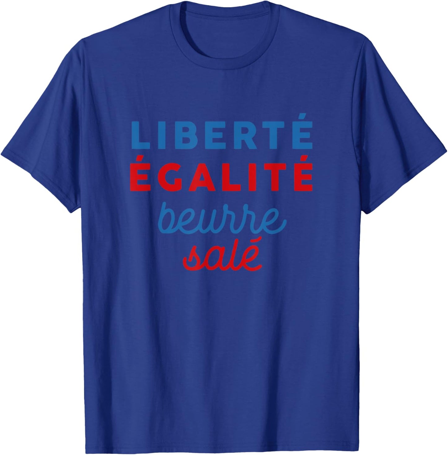 Freedom Equality Salt Butter - Breton , black T-Shirt - T-Shirt | Royal