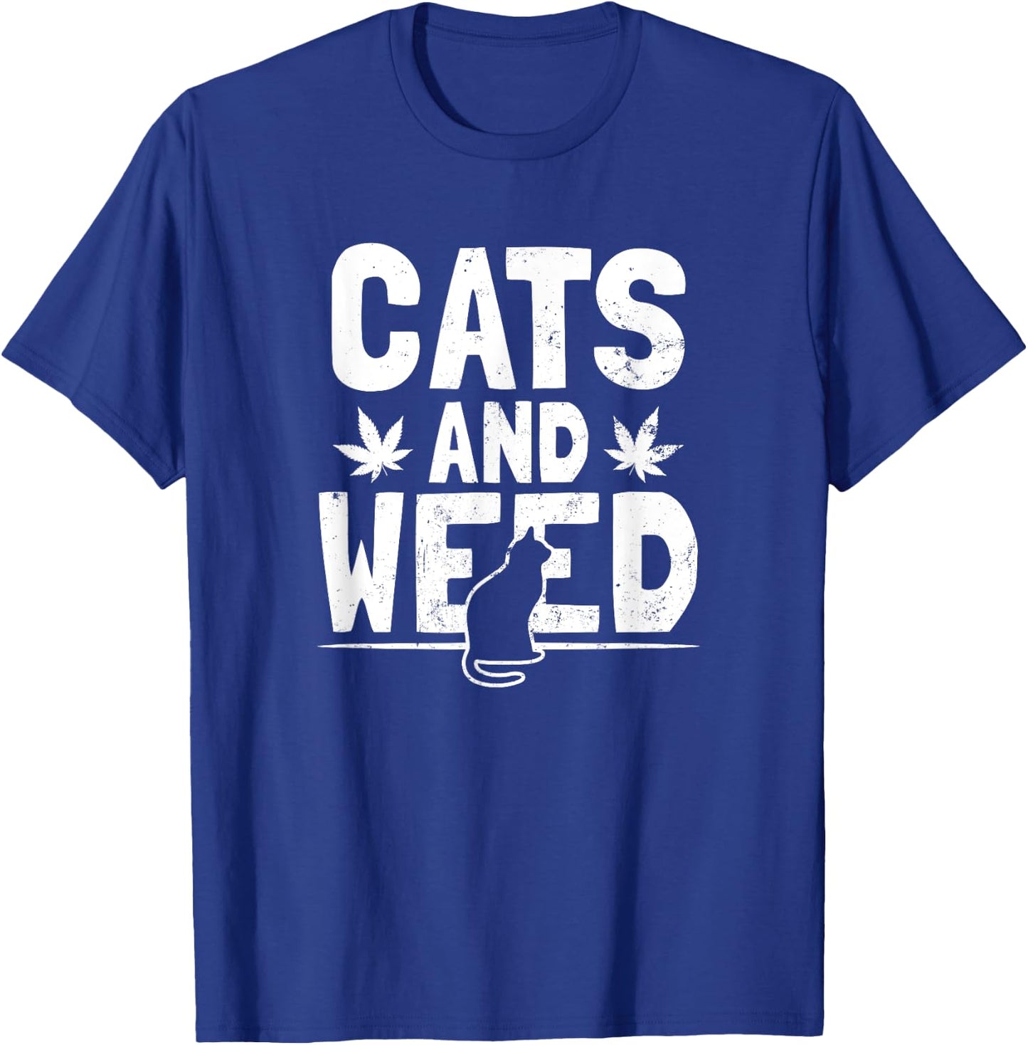 Cat Weed Design Cats And Weed Gift Women T-Shirt - T-Shirt | Royal