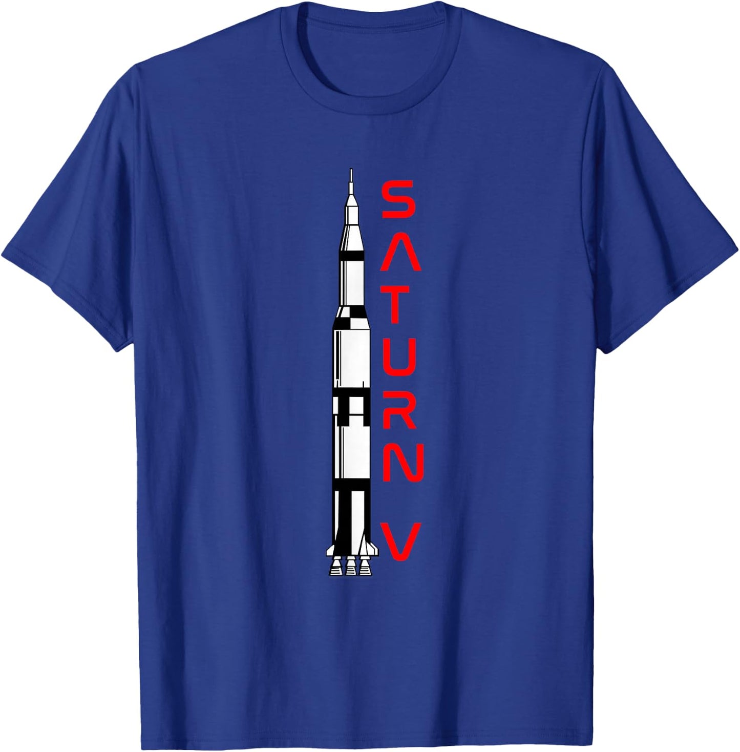 Apollo 11 Saturn V Moon Rocket Space T-Shirt - T-Shirt | Royal