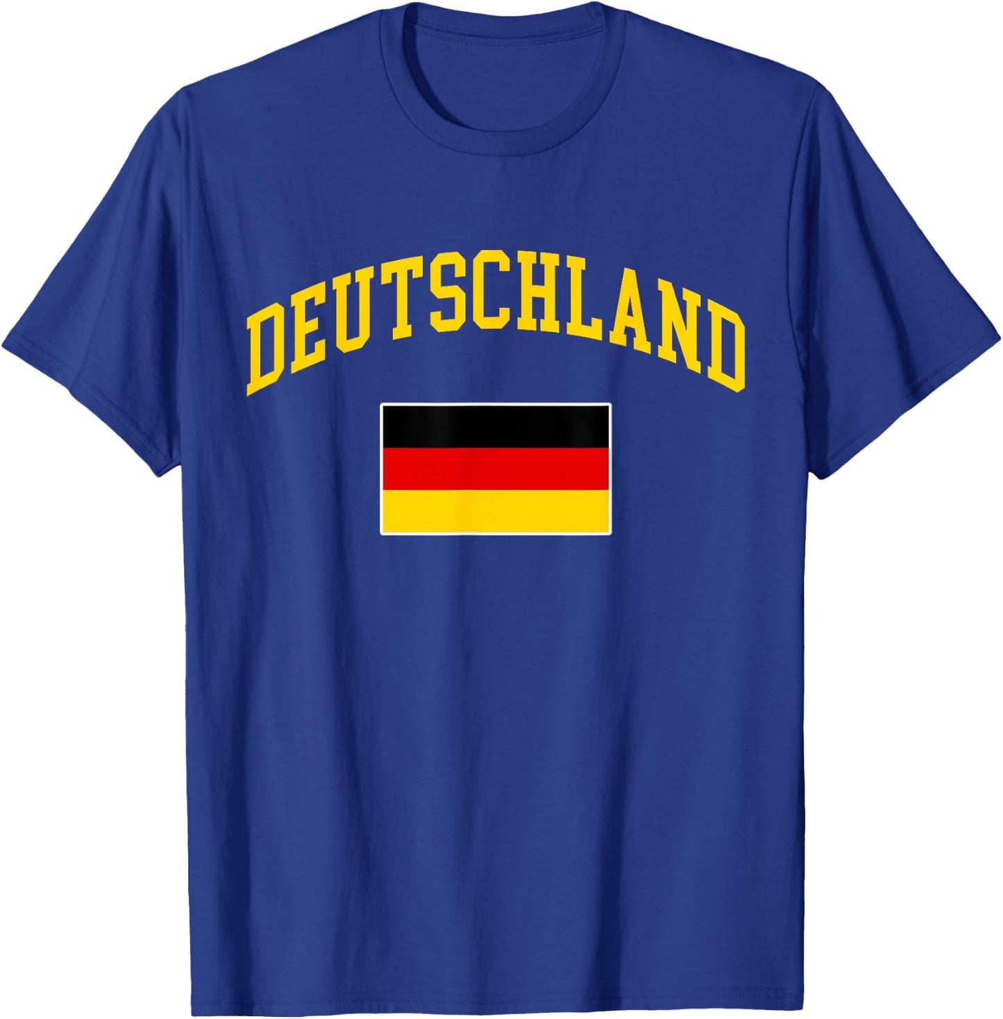 Deutschland German Flag Retro Vintage Classic Graphic T-Shirt - T-Shirt | Royal