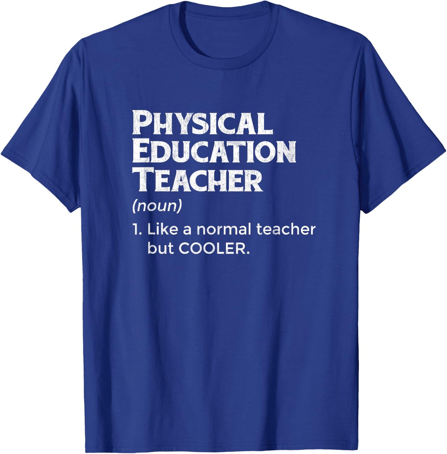 PE Teacher Definition For Fitness Educator Professor Women T-Shirt - T-Shirt | Royal