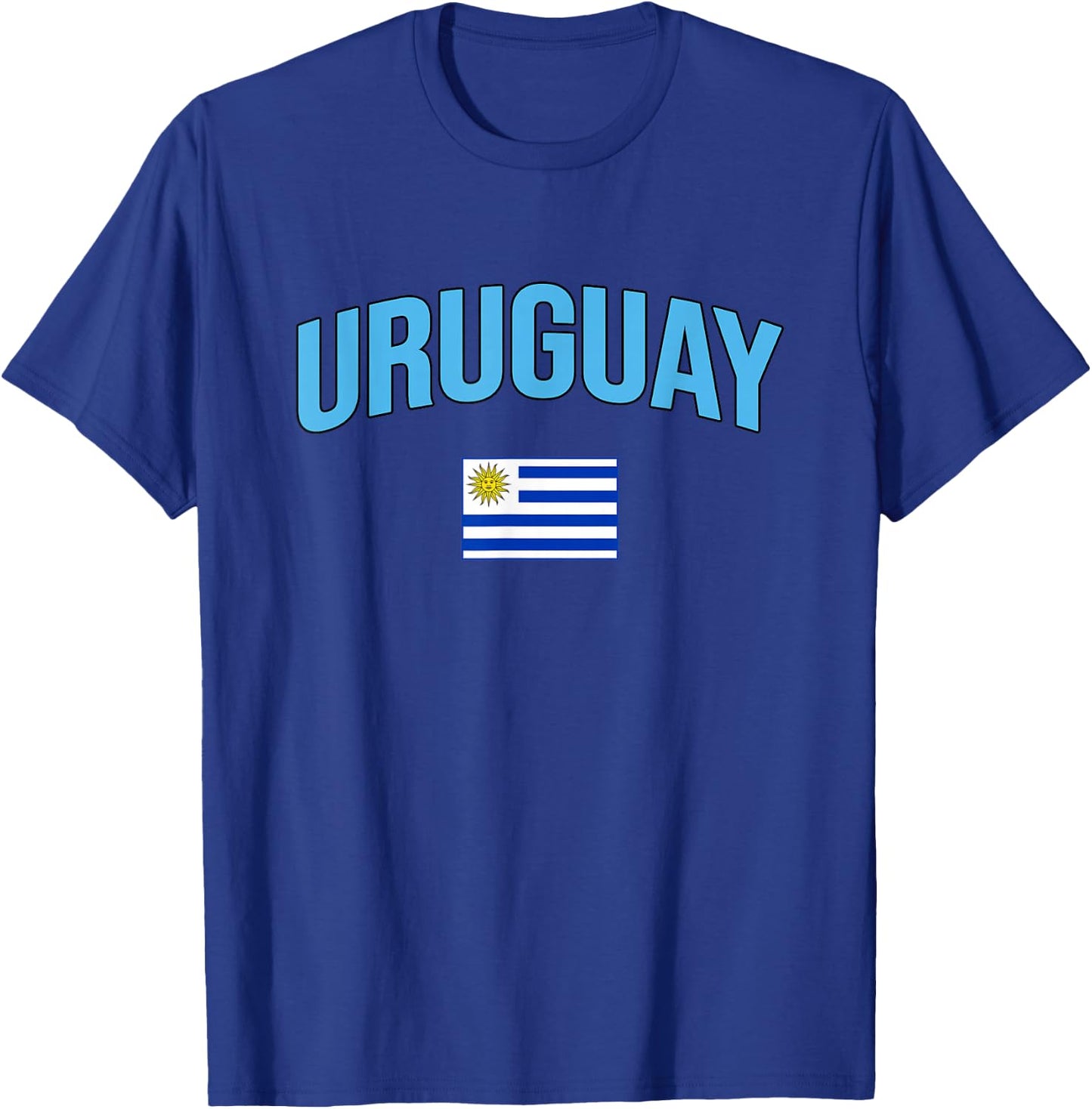 Uruguay - Flag of Uruguay - Throwback Design T-Shirt - T-Shirt | Royal