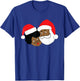 Black Loving Santa Claus and Mrs. Claus Ethnic Christmas T-Shirt - T-Shirt | Royal