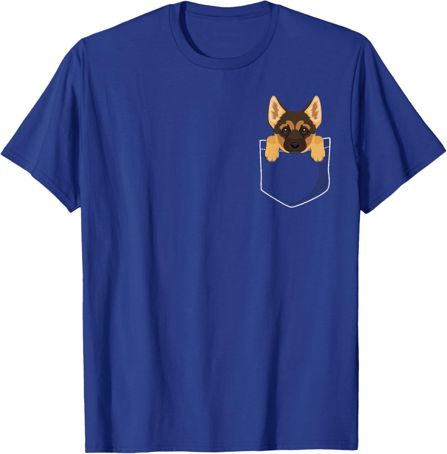 Pocket German Shepherd Puppy! Cute Dog Lover T-Shirt - T-Shirt | Royal