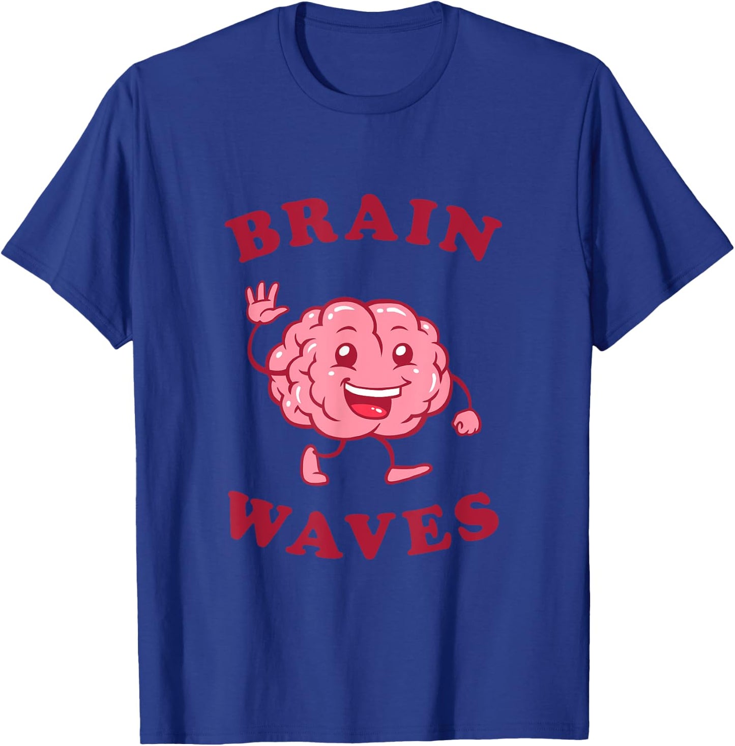 Brain Waves - Funny Science Biology T-Shirt - T-Shirt | Royal
