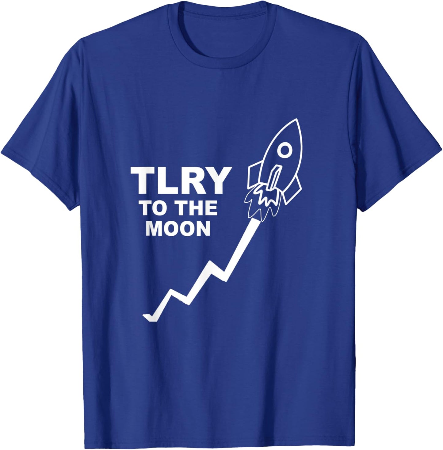 TLRY Gang // TLRY Stock to the Moon T-Shirt - T-Shirt | Royal