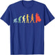 Double Bass Evolution Retro Chello Double Bass Player T-Shirt - T-Shirt | Royal