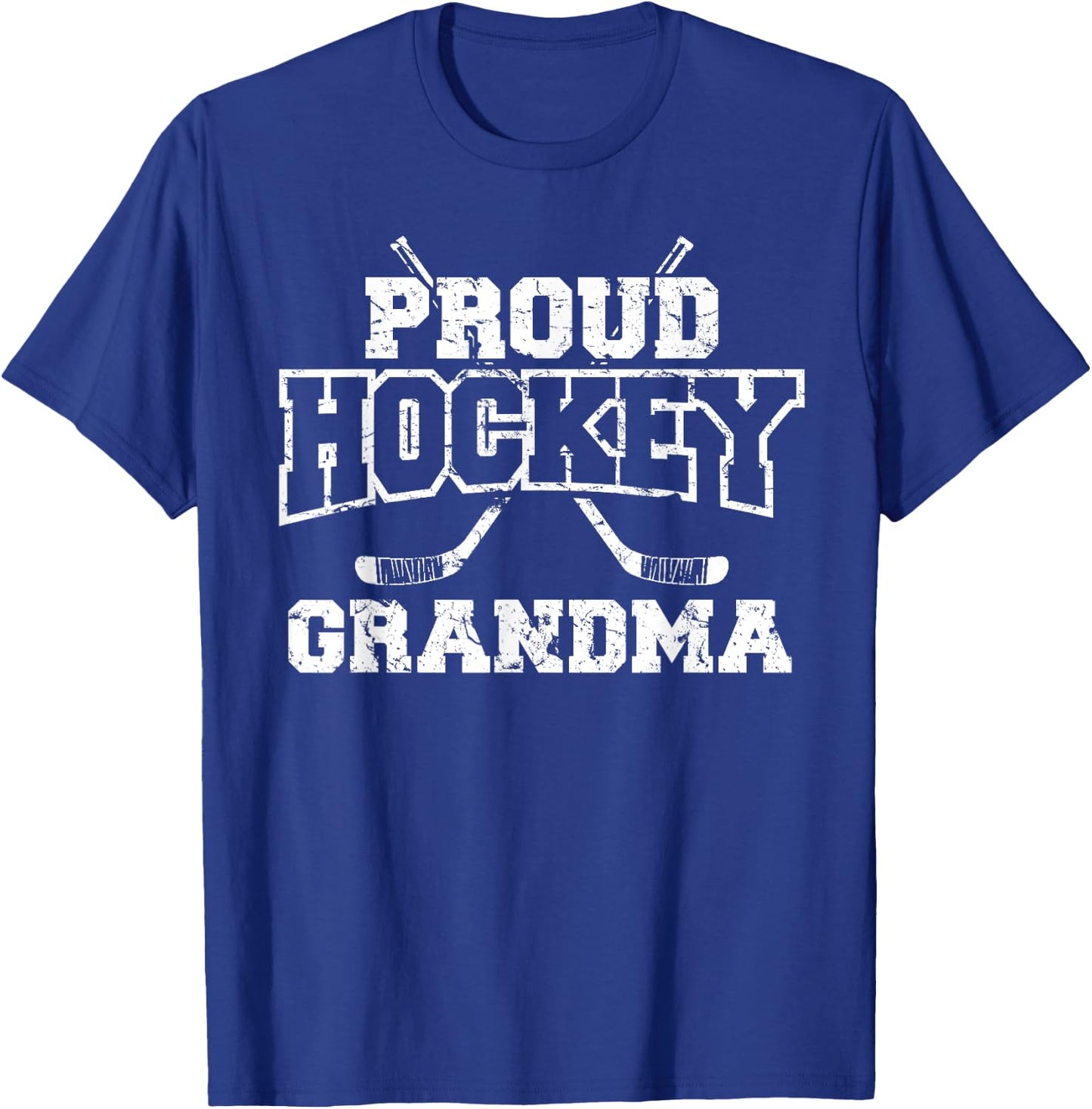 Hockey Grandma Grandmother Hockey Lover T-Shirt - T-Shirt | Royal