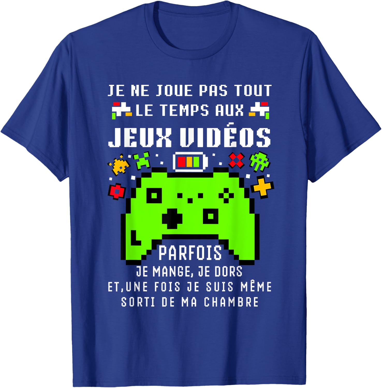 Funny Gamer Teen Video Games Gift Gamer Christmas Funny , Black, S T-Shirt - T-Shirt | Royal