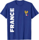 France flag supporter France , Blue, S T-Shirt - T-Shirt | Royal