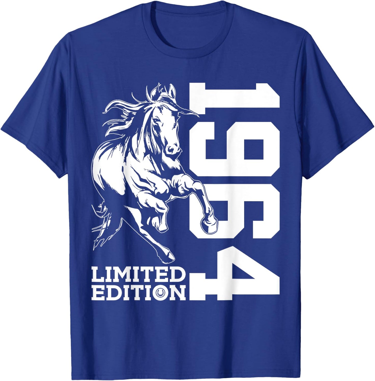 Riding 61st Birthday Horse Limited Edition 1964 Rider T-Shirt - T-Shirt | Royal