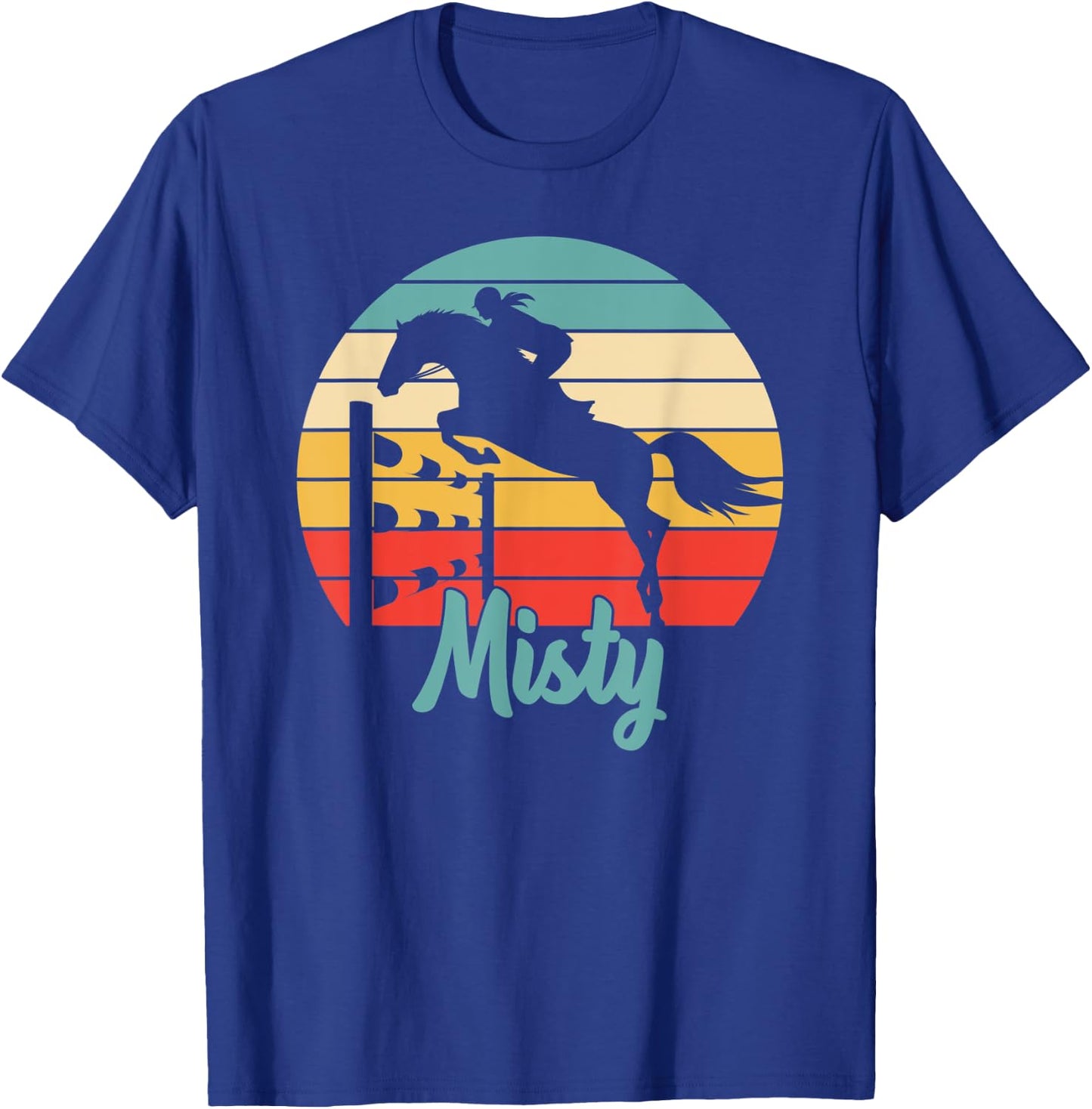 Misty Name Gift - Equestrian Shirt Misty Horse Girl T-Shirt - T-Shirt | Royal