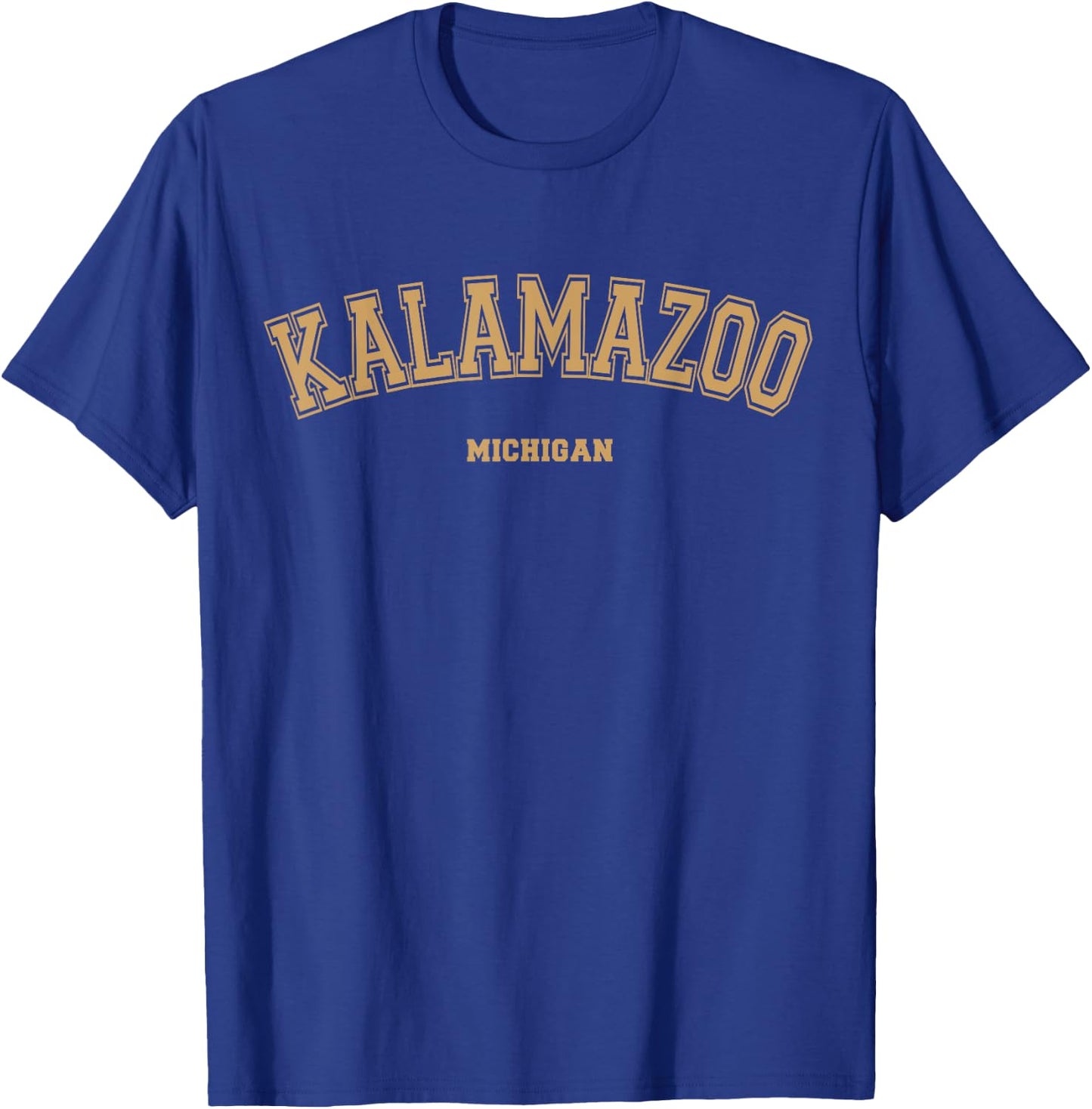 Kalamazoo Sports College Style on Kalamazoo T-Shirt - T-Shirt | Royal