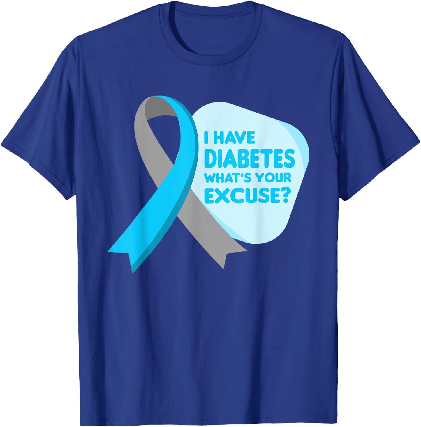 Diabetes Awareness Type 1 Insulin Pancreas Low Blood Sugar T-Shirt - T-Shirt | Royal