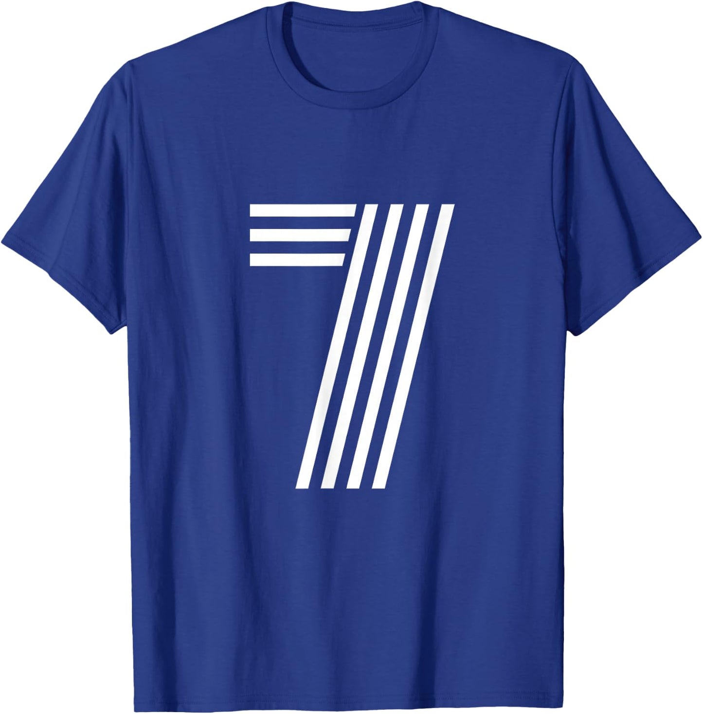 Number 7 - Lucky Number Seven T-Shirt - T-Shirt | Royal