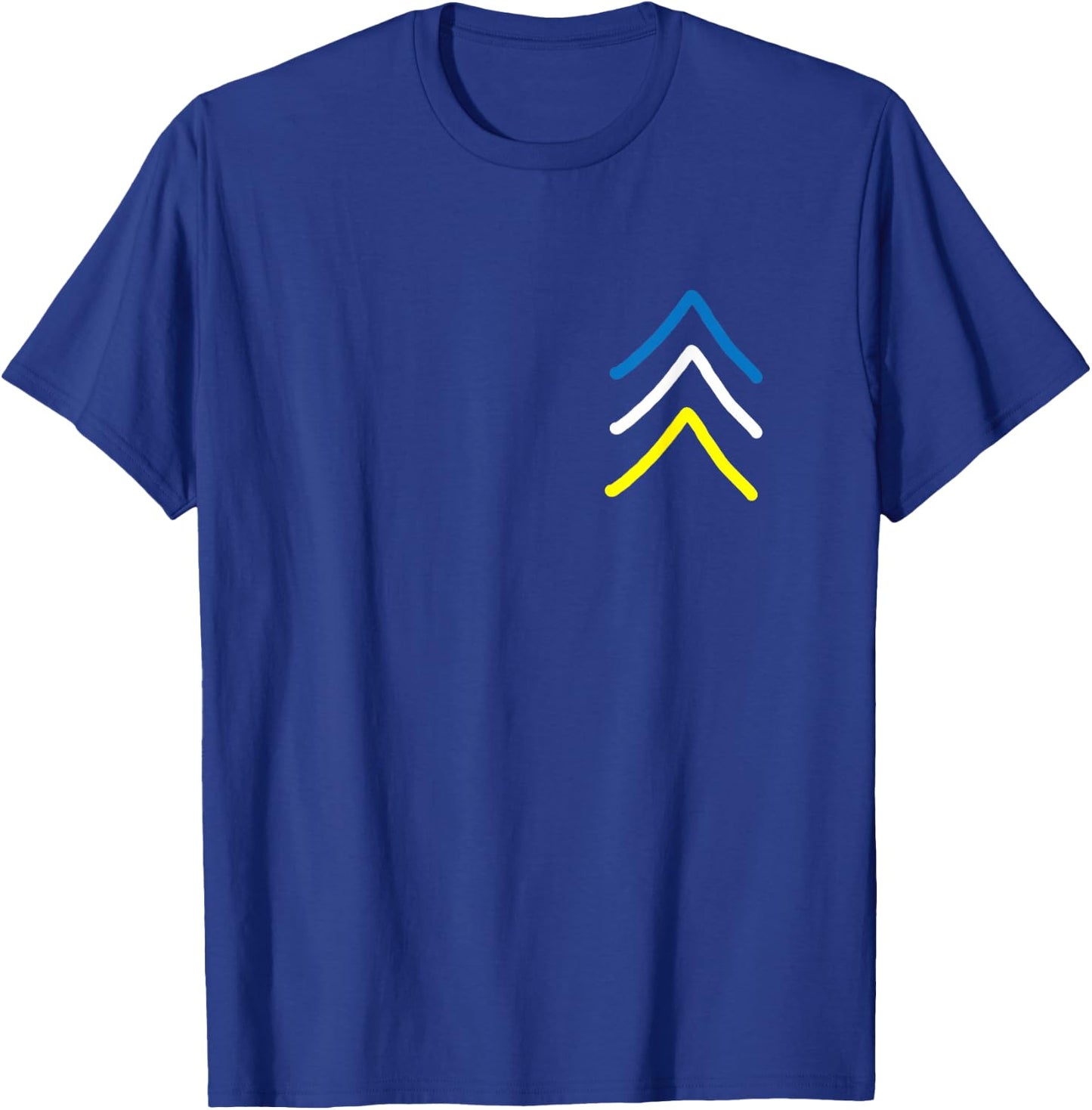 Trisomy 21 Down Syndrome Three Chromosome Arrows T-Shirt - T-Shirt | Royal