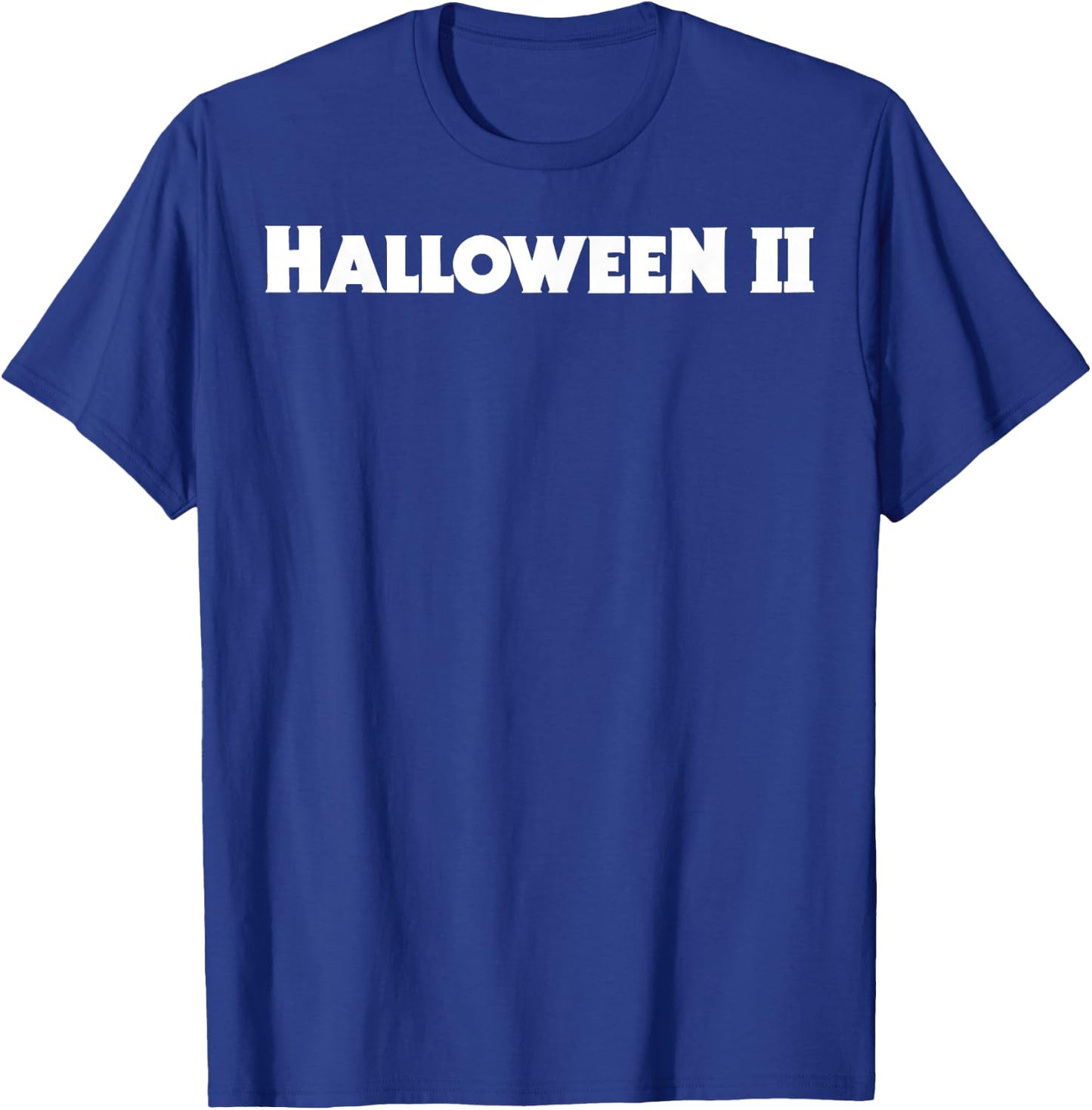 Halloween 2 Simple Title Logo T-Shirt - T-Shirt | Royal