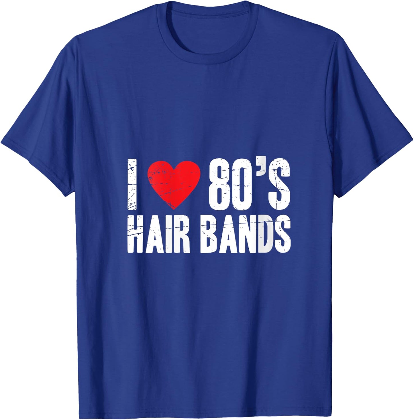 I love 80's hair bands cool heavy metal V-Neck T-Shirt - T-Shirt | Royal