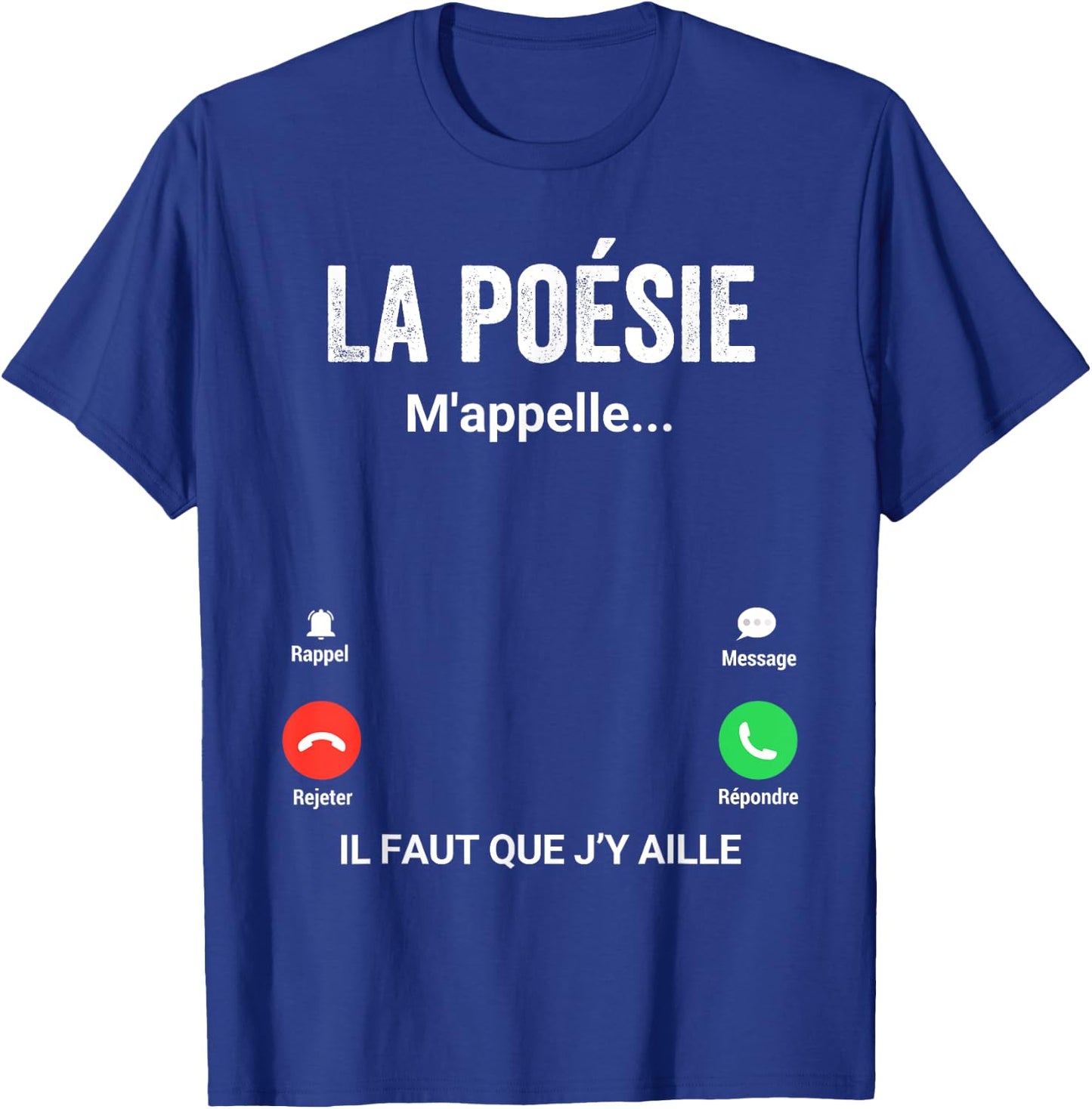 Poetry Me Calls Gift Humor Poet , Black, S T-Shirt - T-Shirt | Royal
