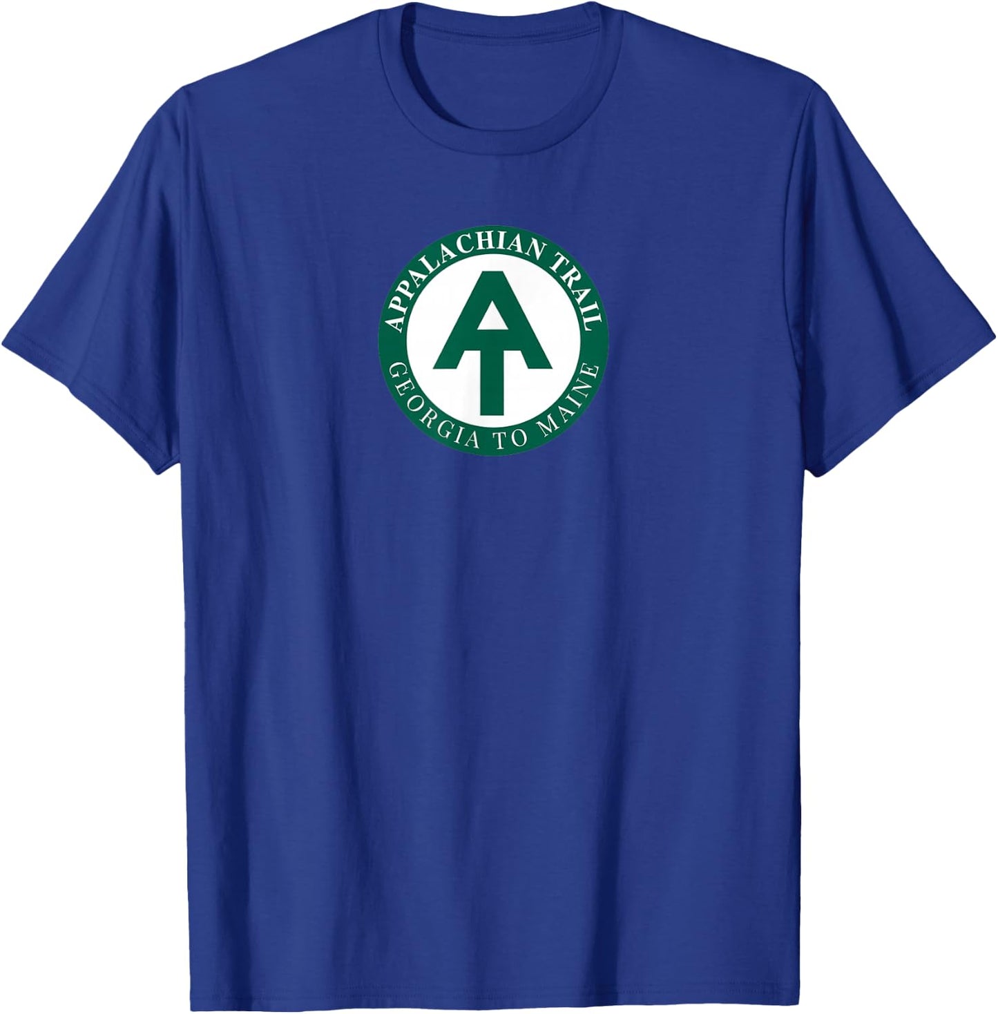 AT Logo Georgia To Maine Appalachian Trail T-Shirt - T-Shirt | Royal