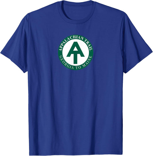 AT Logo Georgia To Maine Appalachian Trail T-Shirt - T-Shirt | Royal
