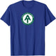 AT Logo Georgia To Maine Appalachian Trail T-Shirt - T-Shirt | Royal