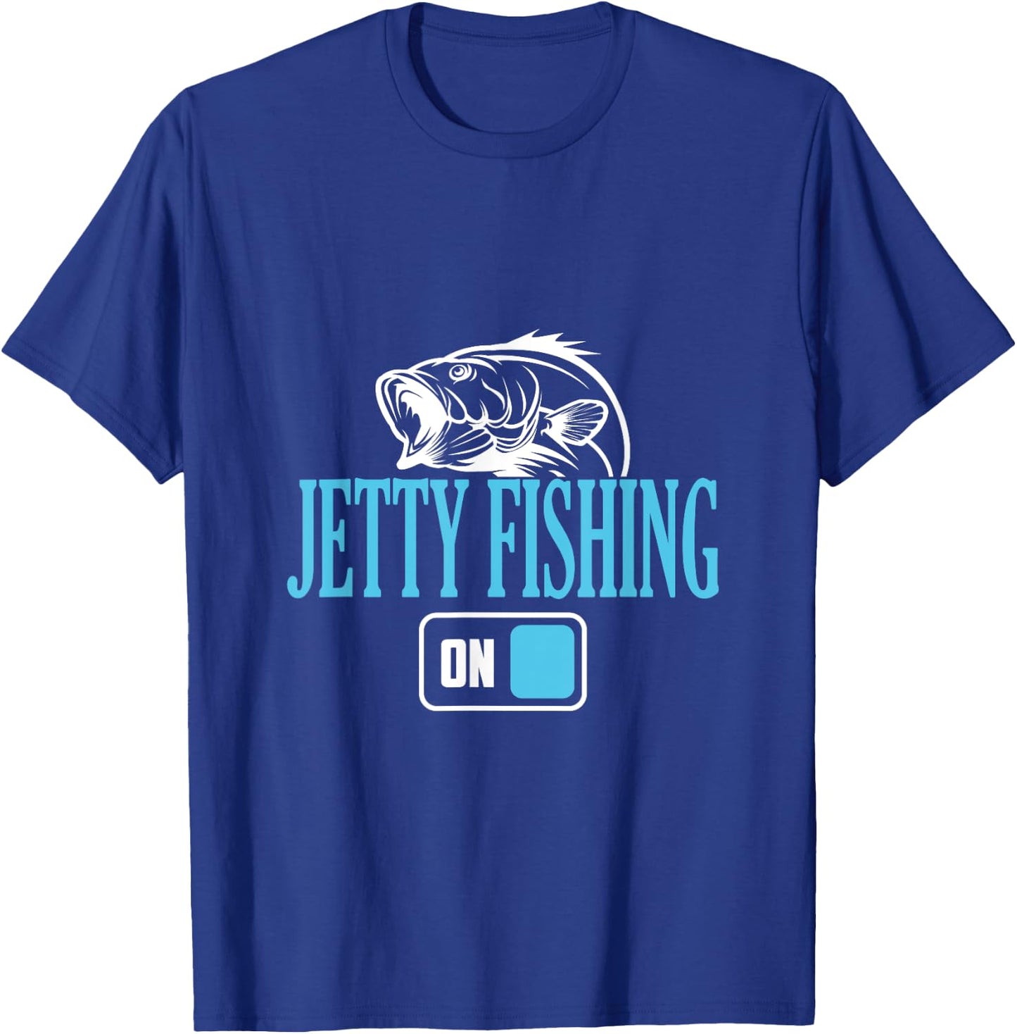 Fisherman Jetty Fishing Mode On T-Shirt - T-Shirt | Royal