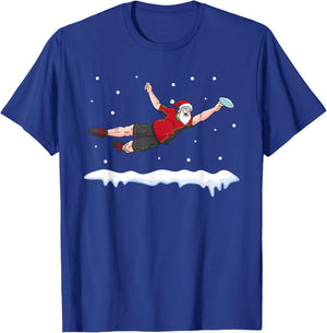 Ultimate Frisbee Santa Claus Sport Disc Golf T-Shirt - T-Shirt | Royal