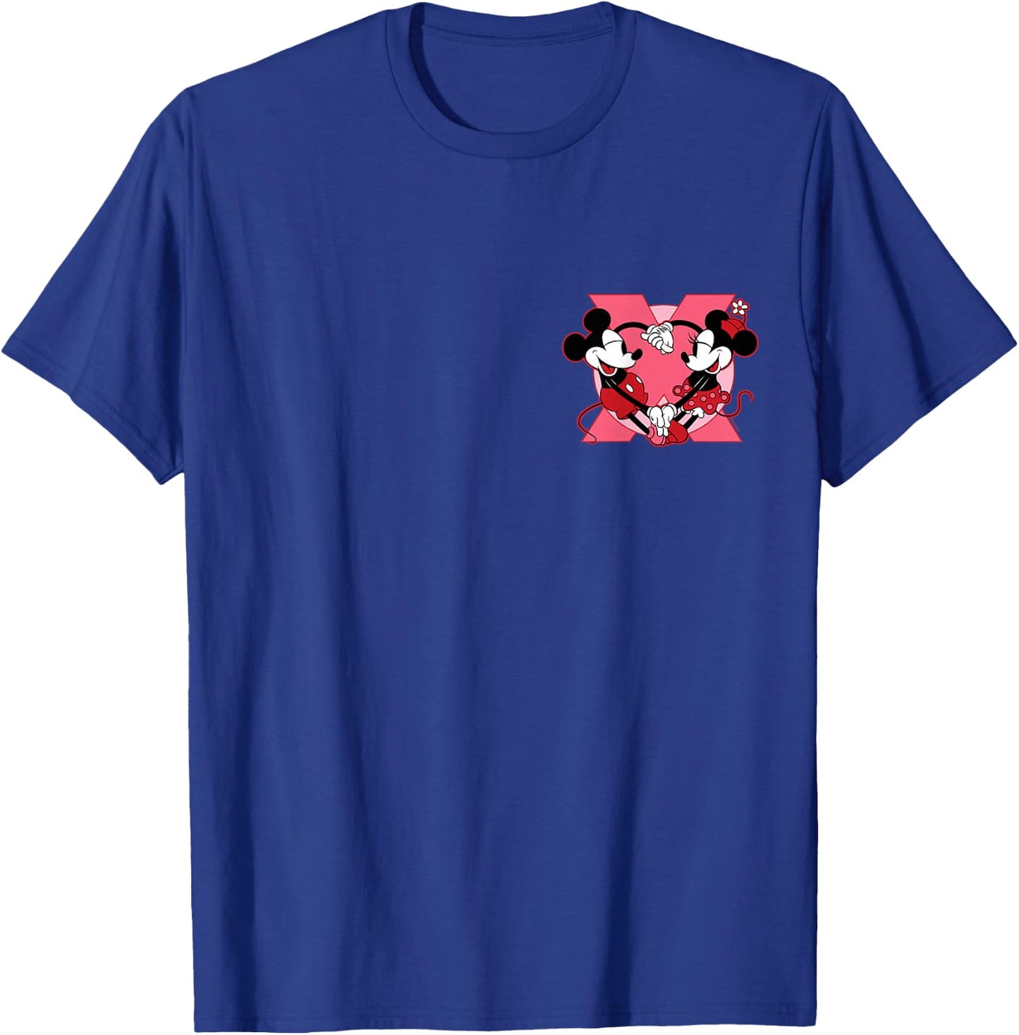 Disney Mickey & Minnie Mouse XO Couples Valentine’s Day Love T-Shirt - T-Shirt | Royal