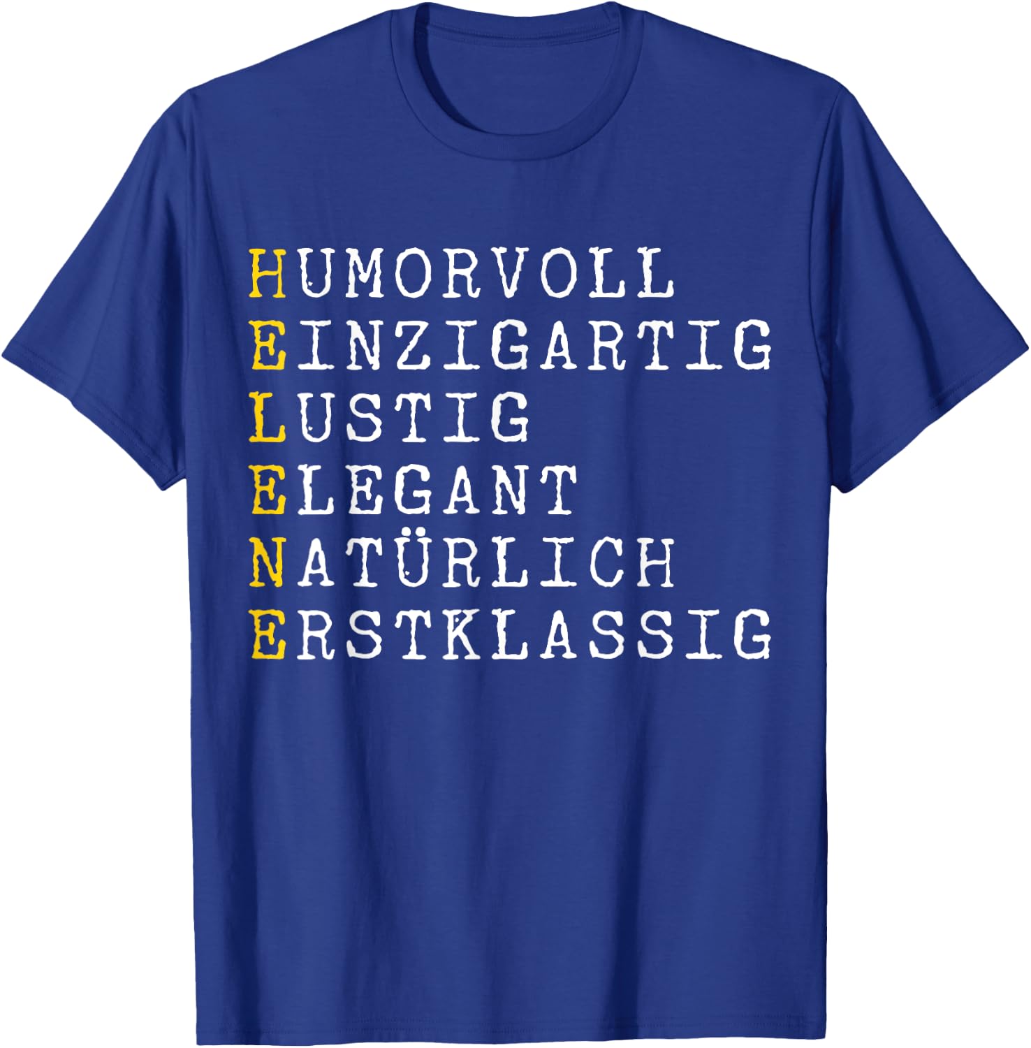CQ Name Helene Design für Damen und Herren, Helene Adjektive Personalisiert, Helene Name Frau, Schwarz, Buchstabenmuster, , Klein, Crew-Ausschnitt, Kurzarm, Damen, Frauen, Party T-Shirt - T-Shirt | Royal