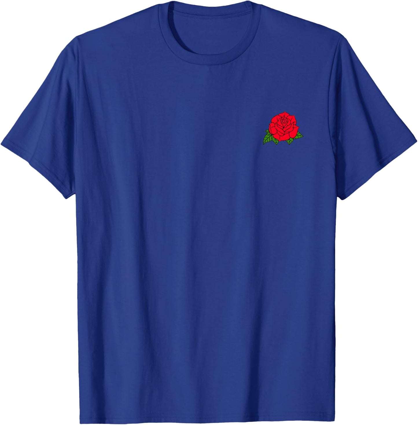 Red Rose Pocket Patch T-Shirt - T-Shirt | Royal