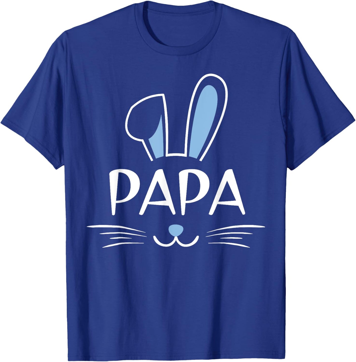 Papa Bunny Face Family Father's Day Easter T-Shirt - T-Shirt | Royal
