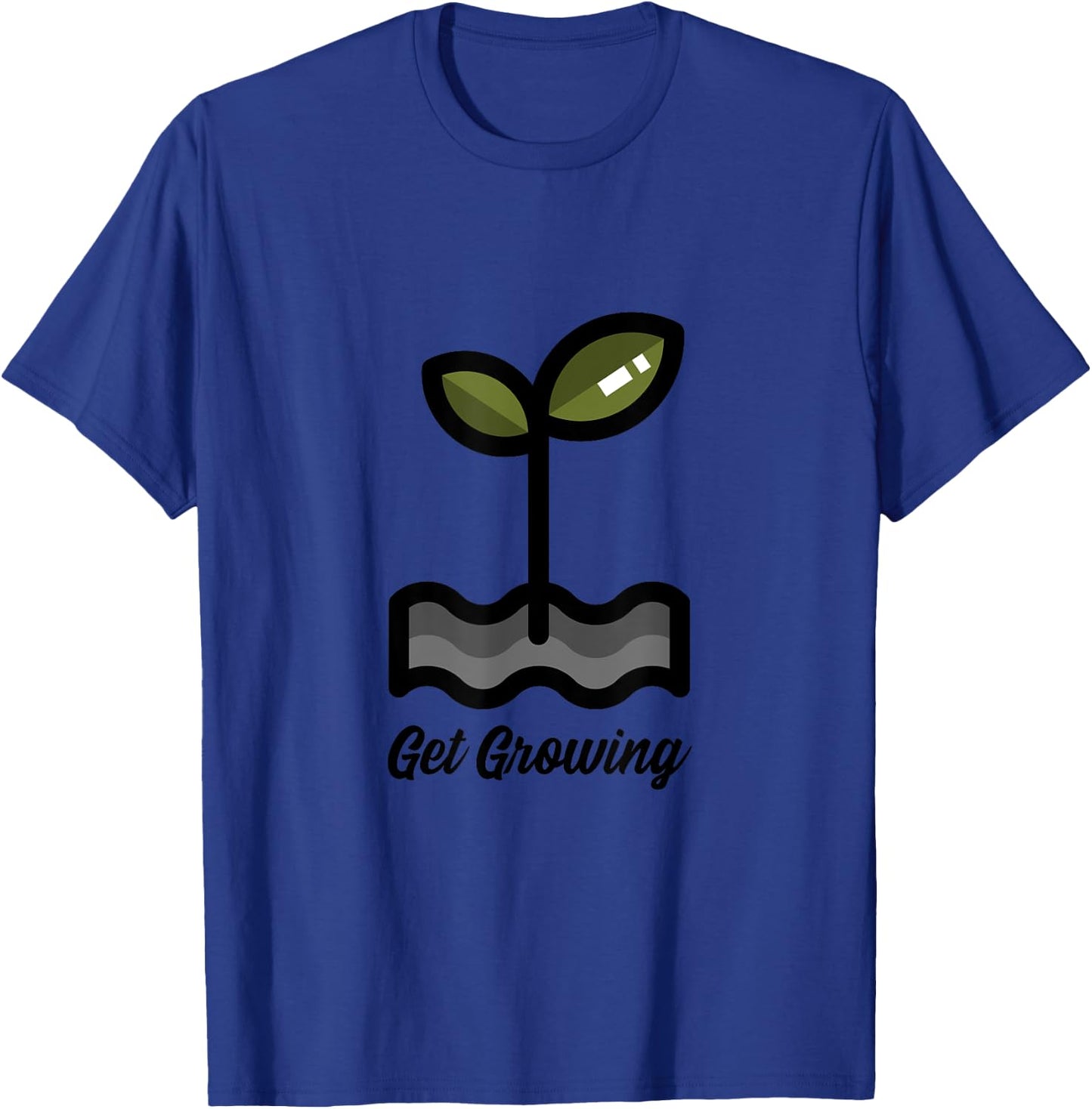 Get Growing / Gardening Sprouts Microgreens / Men and Women T-Shirt - T-Shirt | Royal