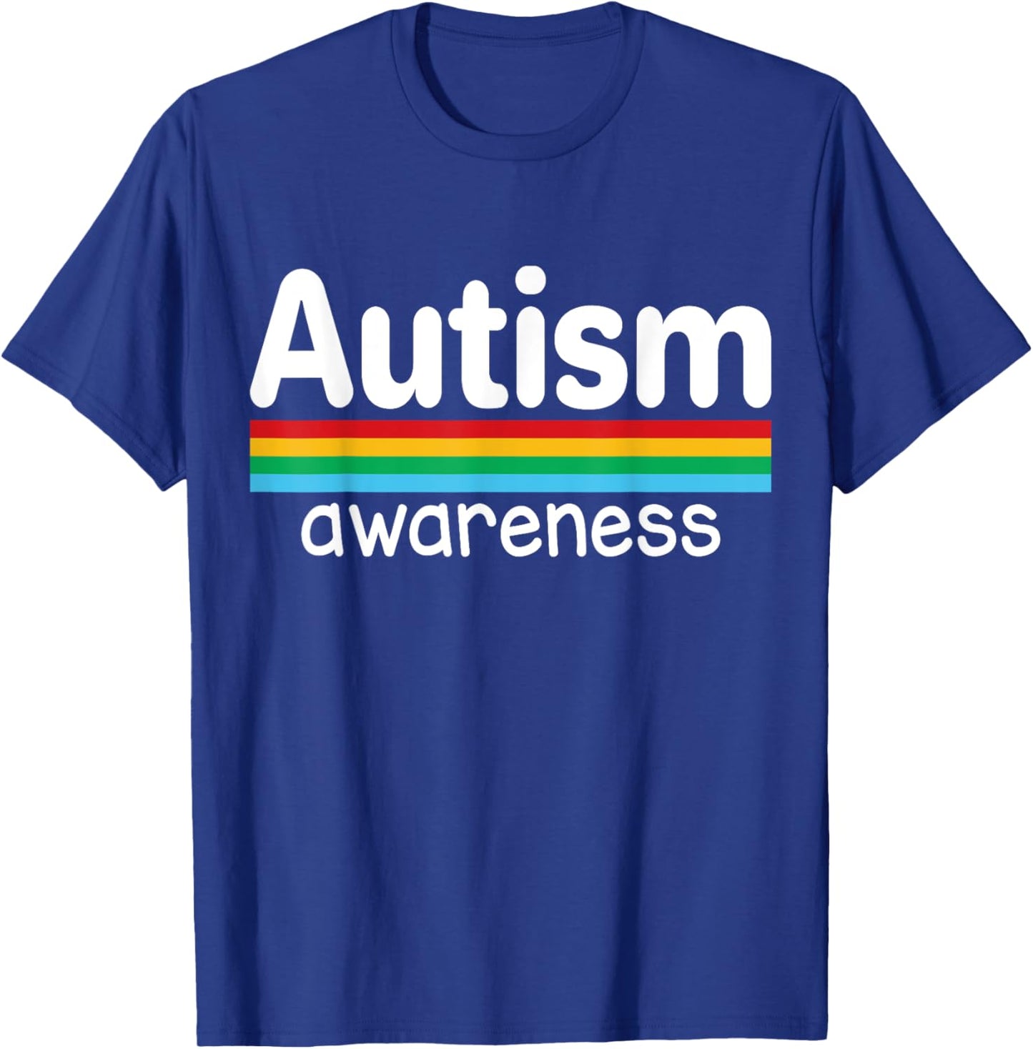 Autism Awareness Month Rainbow T-Shirt - T-Shirt | Royal