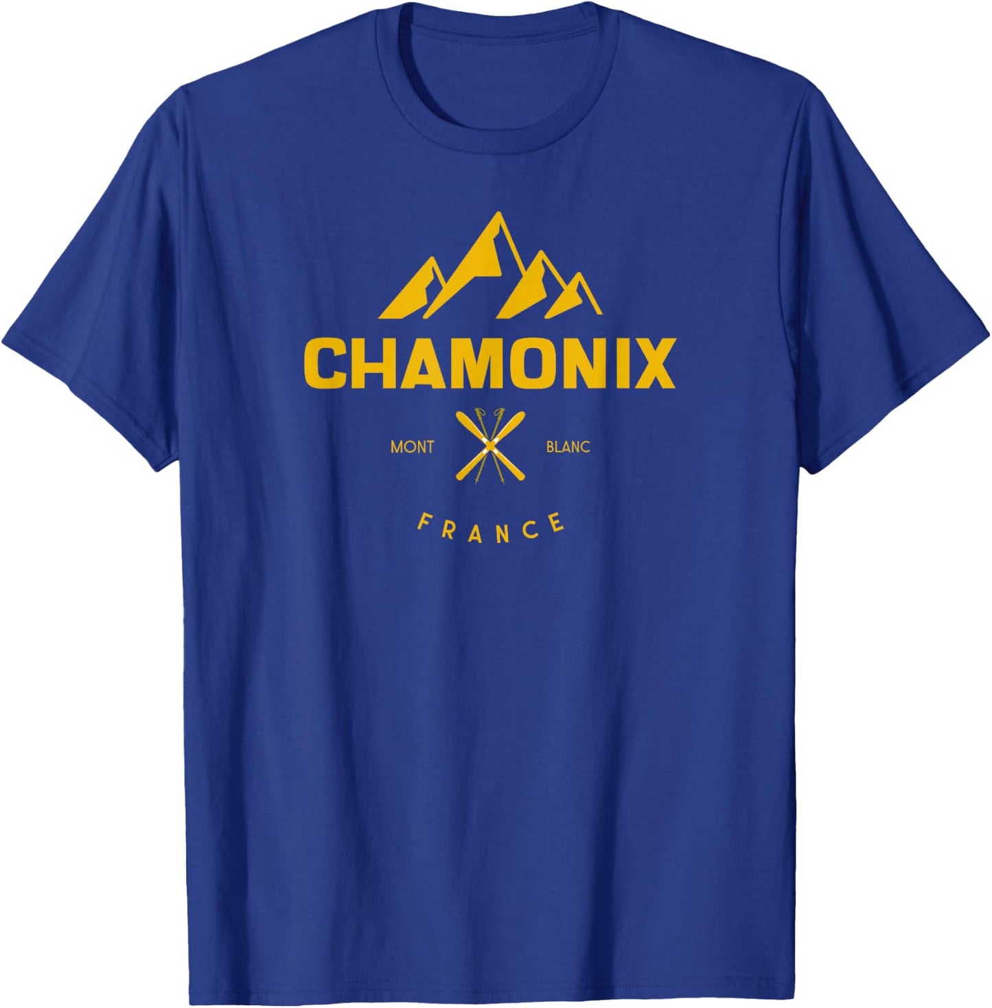 France Clothing - Chamonix Mont Blanc France T-Shirt - T-Shirt | Royal
