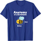 Anatomy Of A Bumblebee Funny Graphic T-Shirt - T-Shirt | Royal