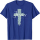 Jesus On Cross Paint Cool Religion God Faith Christian Gift T-Shirt - T-Shirt | Royal