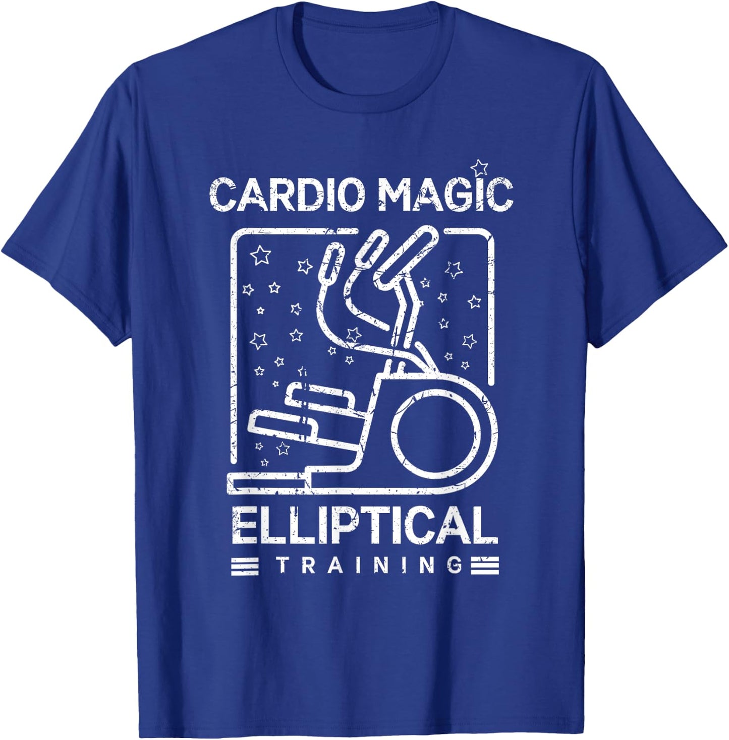Cardio Magic Elliptical Training for Gymgoers T-Shirt - T-Shirt | Royal