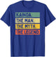 Kainoa The Man The Myth The Legend Funny Personalized Quote T-Shirt - T-Shirt | Royal
