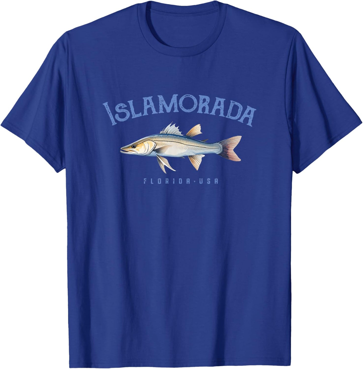 Islamorada Florida Keys Snook Fishing Design T-Shirt - T-Shirt | Royal