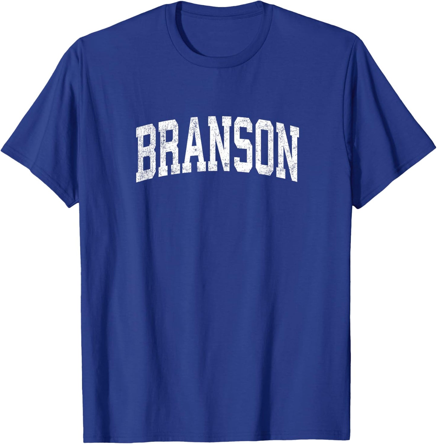 Branson Missouri MO Vintage Athletic Sports Design T-Shirt - T-Shirt | Royal