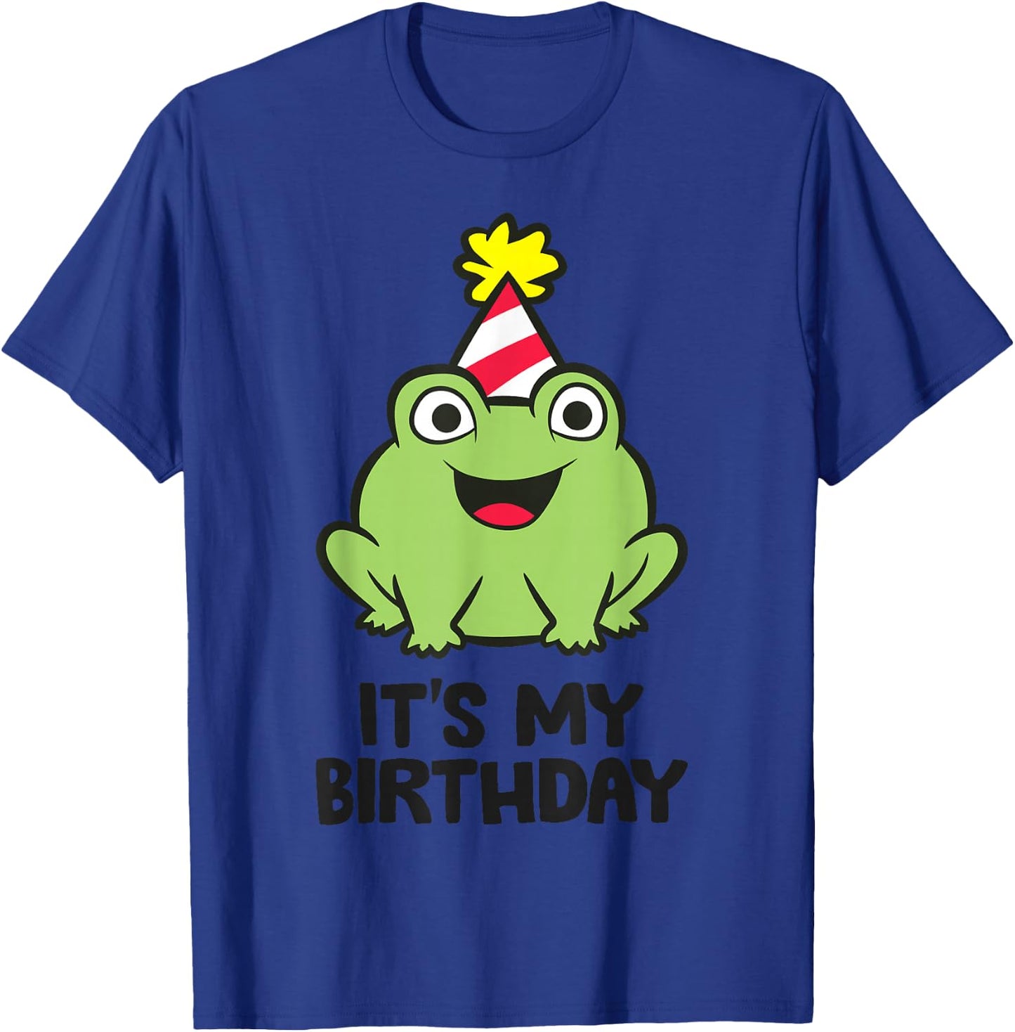 Its My Birthday Amphibian Frog Themed Birthday T-Shirt - T-Shirt | Royal