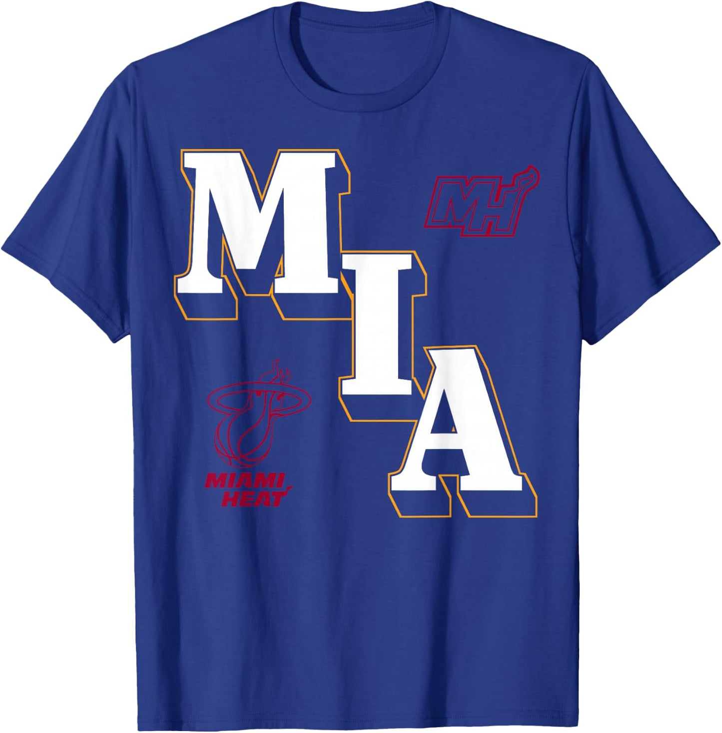 NBA – Miami Heat Angled Logo T-Shirt - T-Shirt | Royal