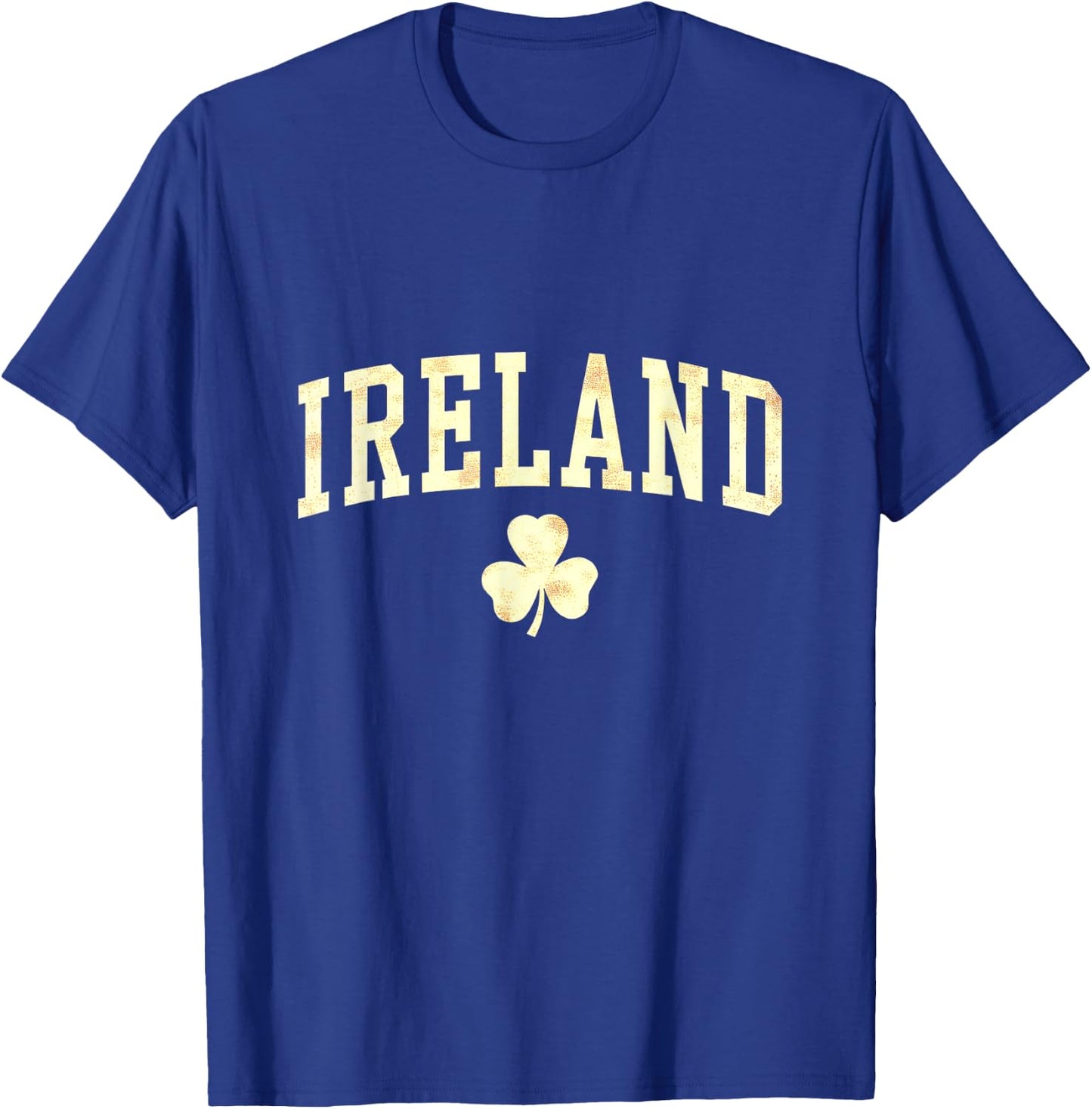 Ireland Shamrock Clover Irish Vintage St Patrick's Day T-Shirt - T-Shirt | Royal