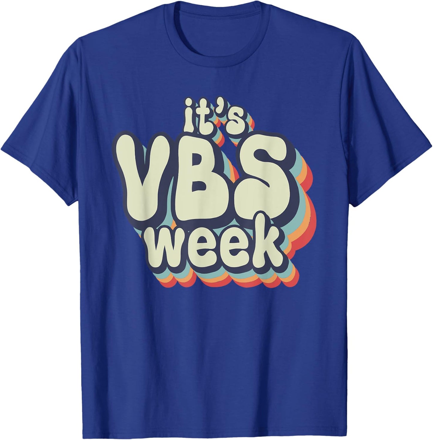 Its VBS Week Bella Canvas Vacation Bible School VBS Mode Kid T-Shirt - T-Shirt | Royal
