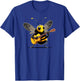 Bee playing Acoustic Guitar, Bee Guitarist T-Shirt - T-Shirt | Royal