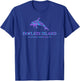 Pawleys Island South Carolina Colorful Dolphin Girls Boys T-Shirt - T-Shirt | Royal